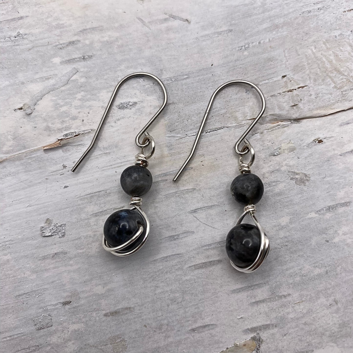 Larvikite Earrings
