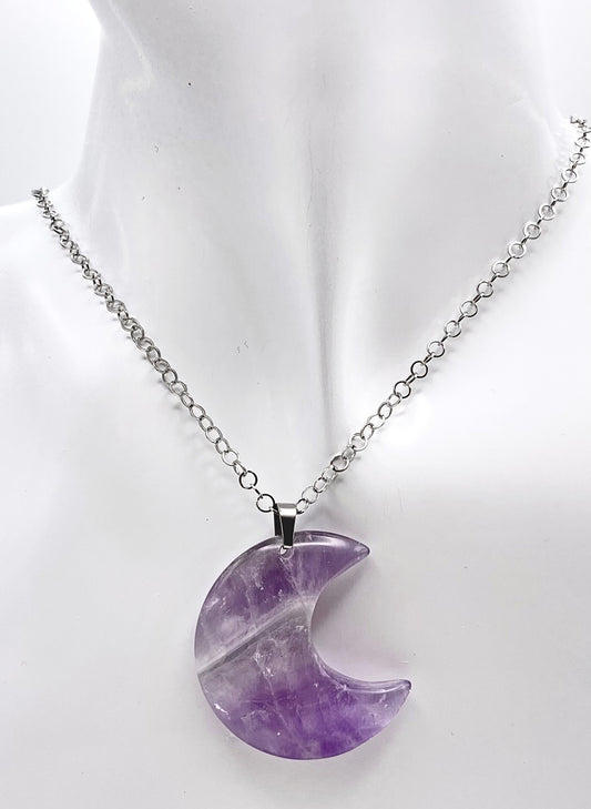 Amethyst Moon Necklace