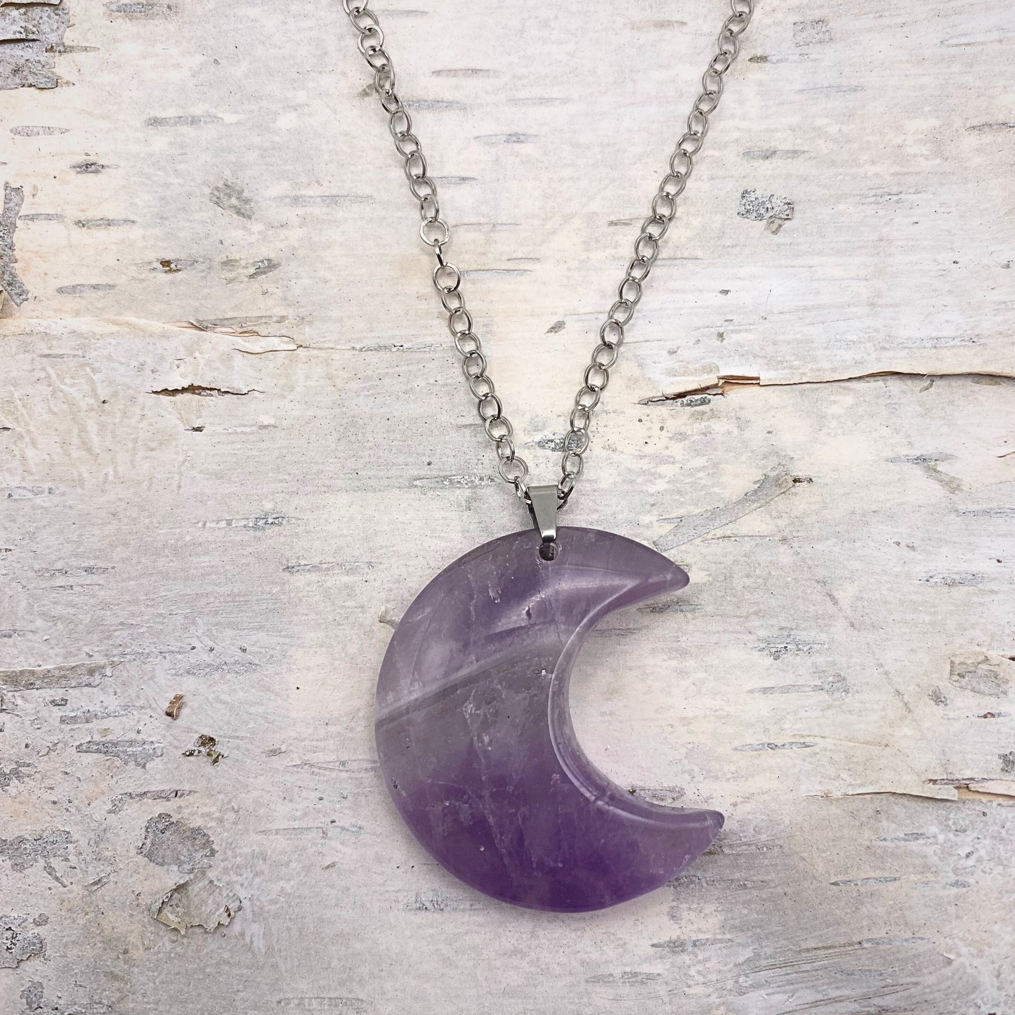 Amethyst Moon Necklace