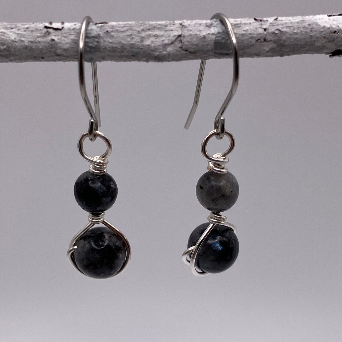 Larvikite Earrings